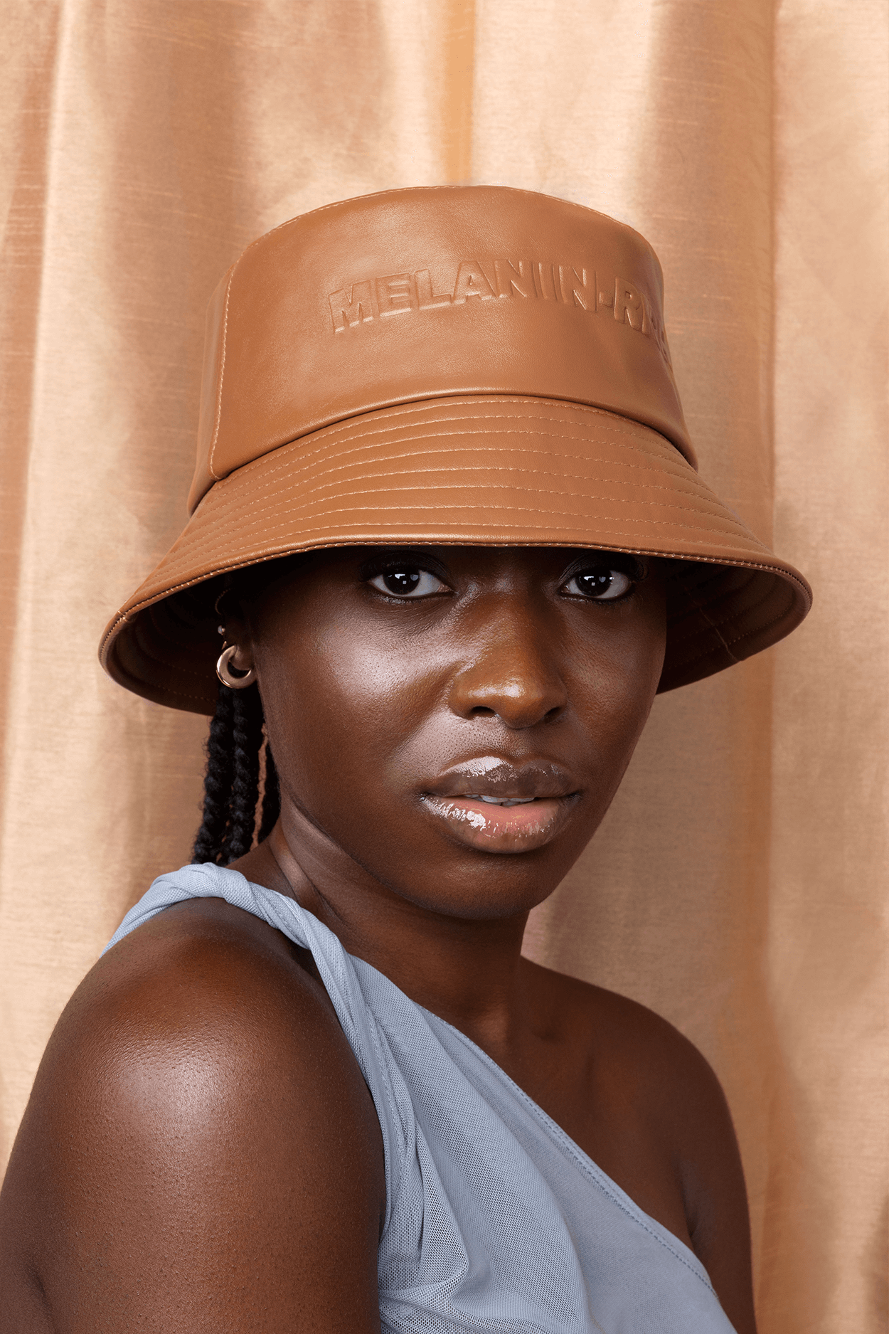 Bucket hot sale hat leather